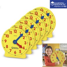러닝리소스시계 유아 시계교구 수블럭 숫자놀이 수세기 시계 모형 지름 소형, 03.중형