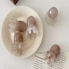 문어괄사 괄사마사지 마사지스틱 두피괄사 머리마사지 림프순환 두피괄사, 골드, 골드