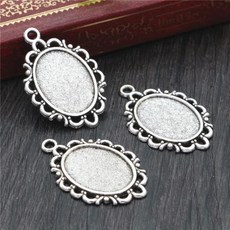 내부 크기 색 스타일 카메오 카보 숑 자료 설정 매력 펜던트 목걸이 결과, 1개, 2. D4-21