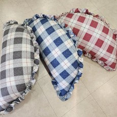 쭈앙 리오 반달 쿠션커버 (솜별도) 안감있는 만두쿠션 헤드쿠션 등받이쿠션 대쿠션 커버, 블루