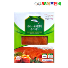 프리미엄 훈제연어 슬라이스 홈파티용 연어초밥, 1개, 프리미엄 훈제연어 슬라이스 200g