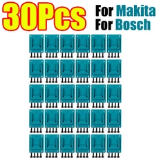호환1-30Pcs Makita Bosch 18V Dewalt Milwaukee 드릴 배터리 브래킷 고정용 벽걸이형 전동 공구 홀더 기계