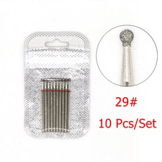 다이아몬드 밀링 커터 네일 드릴 비트 세트 페디큐어 매니큐어 파일 큐티클 버 네일 도구 액세서리 세트당 10 개