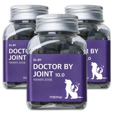 닥터바이 조인트 강아지 관절 영양제 슬개골 노견 도움 보조제, 70정, 뼈/관절강화, 3세트
