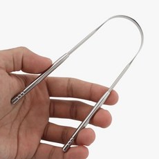 U자형 혀 스텐 클리너 백태제거 구취제거 혀닦기 K532, 1개, 단품