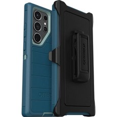 OtterBox 갤럭시 S23 울트라 (전용) - 디펜더 시리즈 케이스 Manoeuvre (블루) 견고하고 내구성이 뛰어난 포트 보호 기능 홀스터 클립 킥스탠드 포함 미생