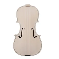 4/4 미완성 화이트 바이올린 3/4 1/2 바이올린 천연 건조 메이플 백 스프루스 탑 단단한 나무 DIY 화이트, 06 4-4 body