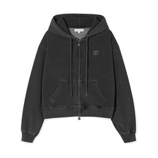 [국내매장정품] 와키윌리 WACKY WILLY 우먼스 데님워싱 크롭 후드집업 그레이 WA2503HZ55GR 152478