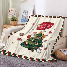 聖誕節熱銷好物 聖誕樹休閒毯披肩沙發法蘭絨印花露營數碼蓋毯高清毯多功能蓋毯