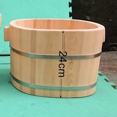 《檜木的店》台灣檜木泡腳桶 / 未上漆, 1個, 24公分高,無