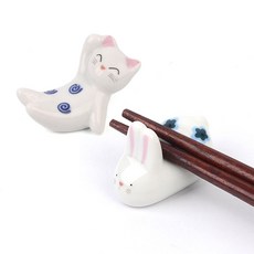 이니하우스 젓가락받침대 세라믹인테리어소품, 고양이