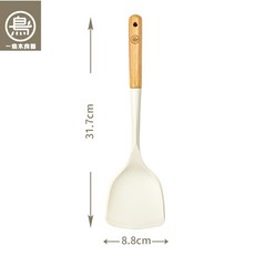 一鳥 櫸木矽膠料理勺, 1個, 密鏟