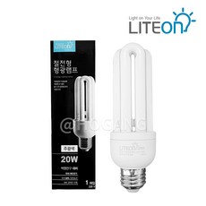 라이톤 삼파장 전구 20W E26, 1개