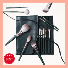 차쿠 메이크업 브러쉬14종세트 파우치 케이스 포함, 1개, 그린