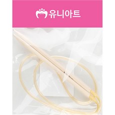손뜨개 니트작업 목재 우드 뜨개질 대바늘 4mm