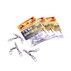 BK3068 백경 T형 축광 듀어락 더블스냅 도래 쭈꾸미 갑오징어