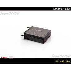 【限量促銷】全新Canon LP-E12 原廠鋰電池LPE12 M2 /M50 / M10 / M50 II /SX70, 1個, 原廠鋰電池 * 1, 1
