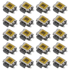 [ 932425 ] 이맥테크 20개 4핀 SMT SMD 사이드 택트 촉각 푸시 버튼 스위치 마운트 4.7x3.5x1.6mm 터틀 표면 0.1A/5V