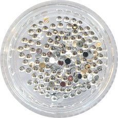 네일쎈 네일스톤파츠 아크릴 스톤 원형라운드 1.75mm 150알, 1개, 크리스탈