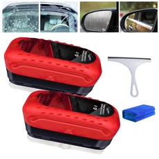 자동차 오일 필름 클리닝 브러시 2개 유리 보드 브러시 앞유리용 소수성 코팅 Seedhubtok 보드는 선명도와 가시성을 향상시킵니다 346521, 자동차 오일 필름 클리닝 브러시 2개, 유리 보드, 브