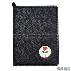 三天出貨 高爾夫計分本 高爾夫計分卡 高爾夫計分 高爾夫計分紙 包含鉛筆和馬克 PU皮材質 黑色高端 高爾夫配件, 玫瑰花 計分本