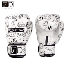 FIGHTDAY 兒童拳擊手套 太空塗鴉款, 1個, 白色
