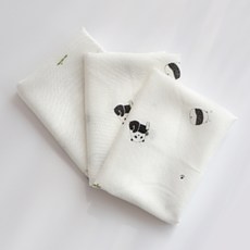 코코자네 국내생산 밤부100 손수건, 팬더블랙, 1개, 1개입, 14.밤부100% 엠보손수건-팬더블랙X20장+2장