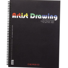 미술용 스케치북 스프링 와이어 8절 수채화 스케치북 30매 학생용 학용품 학교