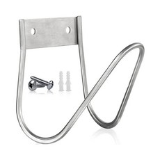 스텐 벽걸이 호스걸이 거치대 수납 선반 행거 다용도, 1개, 실버1