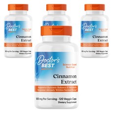 닥터스베스트 시나몬 추출물 250mg 베지 캡, 120정, 4개