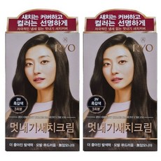 려 우아채 일반염색약(새치)x2개, 3N 흑갈색, 2개