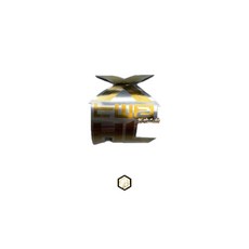御前二輪機車精品 X2HL單槍 後避震 鈦片 DRG FORCE 專用 氣瓶鈦牌, 1個, 藍紫色（燒鈦色）