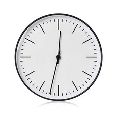 RCA RCWC10BW 벽시계 25.4cm10인치 라운드 - 블랙. 장식용 벽시계 배터리 작동 쿼츠 정확도 대형 디스플레이 시계 171730, 블랙