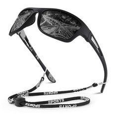 WEAROYO 편광 스포츠 선글라스 남성용 여성용 낚시 운전 직사각형 고글 UV400 보호 C 블랙 레드 프레임/앰버 스칼렛 미러 렌즈+블랙 블루 프레임/아이스 블루 미러