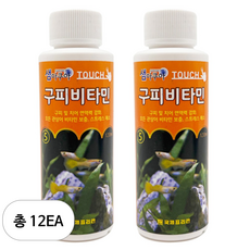 샘아쿠아 터치 구피 비타민, 120ml, 12개