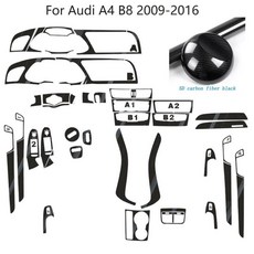 도어 차량용 카본 파이버 자동차 인테리어 센터 콘솔 컬러 몰딩 스티커 데칼 부품, 1. 5D CF black, A. Left Hand Drive