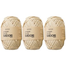 청송뜨개실 미도리 뜨개실 (3볼) 종이실 라탄실 한지실 페이퍼얀 코바늘 손뜨개질 미도리실, 101.연베이지(3볼), 1개