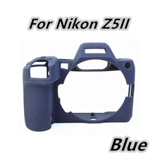 Z5II 소프트 실리콘 갑옷 스킨 케이스 보호 커버 카메라 가방 Nikon 전용 미끄럼 질감 디자인, 02 Blue