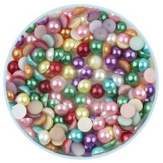 유니아트 반쪽 진주 색상혼합 10mm 통sjl3+1ReM