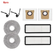 샤오미 로봇 진공청소기 5 프로 OV21GL 헤파 필터 사이드 브러쉬 메인 먼지 봉투 키트용 완벽 호환 교체, 20 8pcs Set