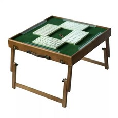 접이식 마작 테이블 마작 보드게임 세트, 접이식 마작 테이블+흰색 마작 30개, 1개