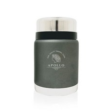 아폴로 스텐 보온 죽통 650ml 카키그레이 국내산, 1개