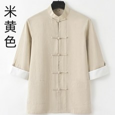 中國風七分袖襯衫