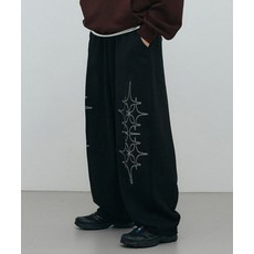 GAKKAI UNIONS 가까이유니언즈 더블 포스타 벌룬 팬츠 블랙