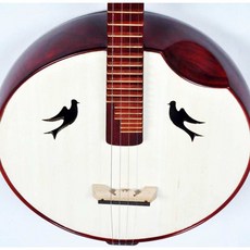 中阮琴碼 木鑲嵌烏木條 國樂阮配件, 1個