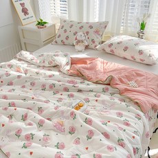 WILDSEA 부드러운 항균 워싱 사계절 차렵이블