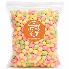 [주5일] 형형색색 새콤한맛이 일품인 A급 앵두콘 지퍼백포장 칼라콘, 1개, 230g