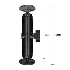 호환더블 소켓 암 라운드 베이스 볼 헤드 콤보 마운팅 홀더 GoPro insta360 x 3 Garmin TomTomTom용 GPS, 02 15cm 3 in 1 kit