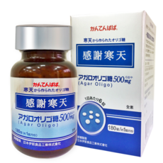 日本行動靈活保養感謝寒天寒天寡糖錠，純素食可食，環節保養，健胃整腸，一個月份, 1個, 180顆