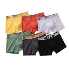 남성 드로즈 팬티 통기성 언더웨어 속옷 6종 세트